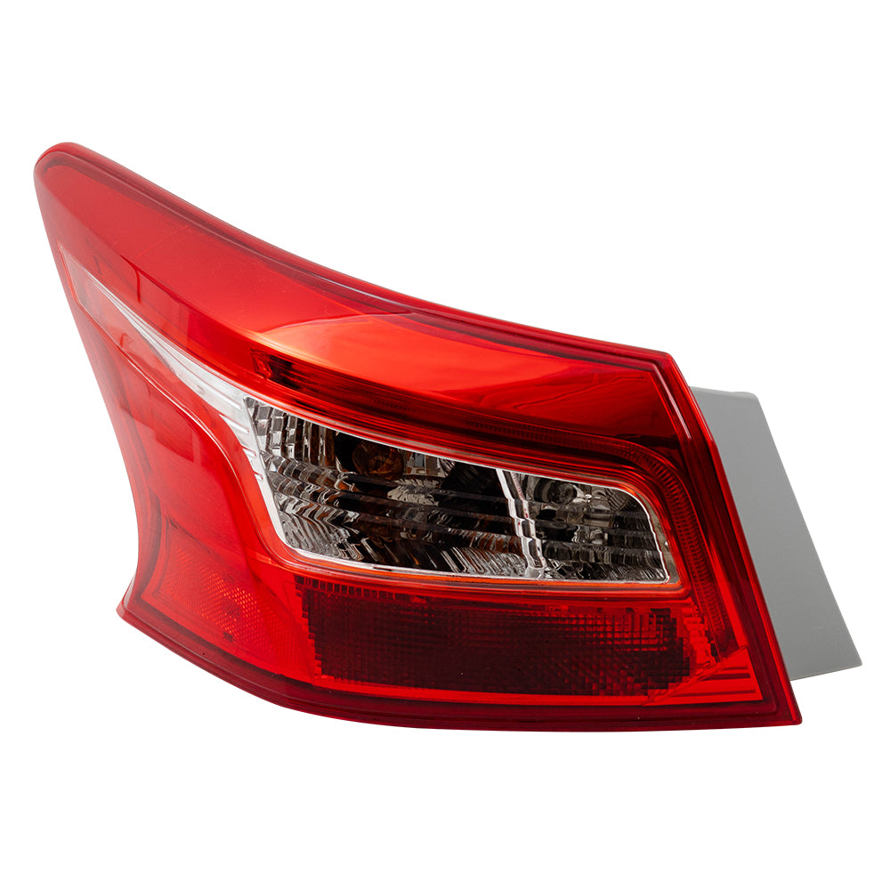 Brock Aftermarket Replacement Driver Left Combination Tail Light Assembly Body Mounted Compatible With 2016-2019 Nissan Sentra