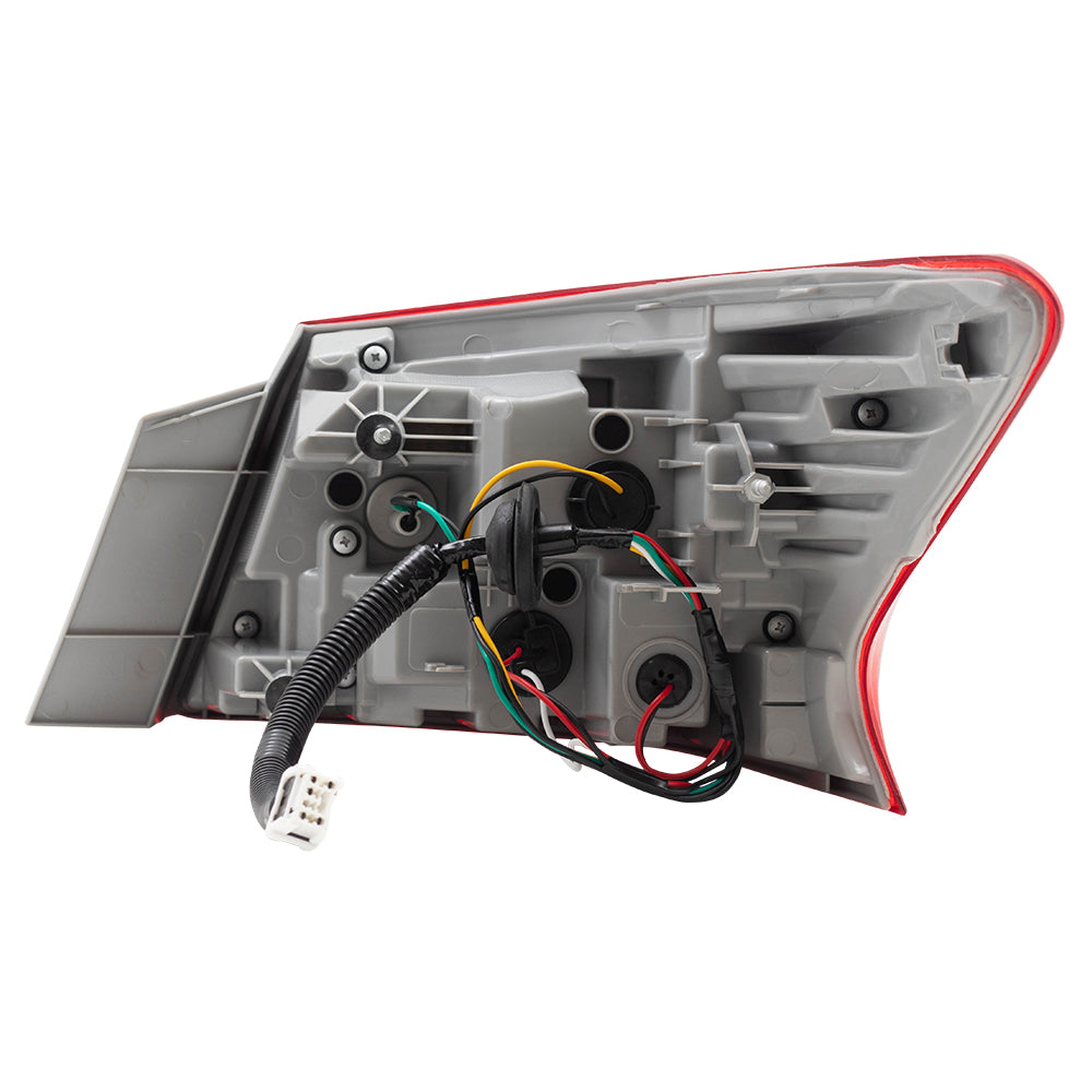 Brock Aftermarket Replacement Driver Left Combination Tail Light Assembly Body Mounted Compatible With 2016-2019 Nissan Sentra