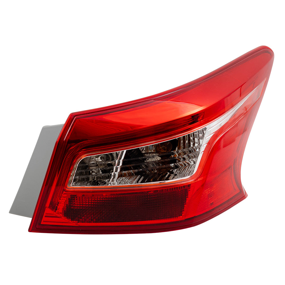 Brock Aftermarket Replacement Passenger Right Combination Tail Light Assembly Body Mounted Compatible With 2016-2019 Nissan Sentra