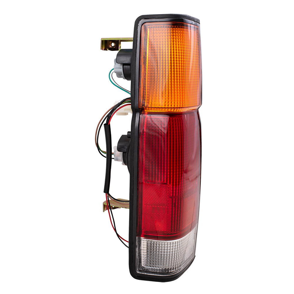 Brock Replacement Driver Side Tail Light Assembly Compatible with 1986-1994 D21 WITHOUT Dual Rear Wheels and 95-97 Pickup Truck B6555-3B300