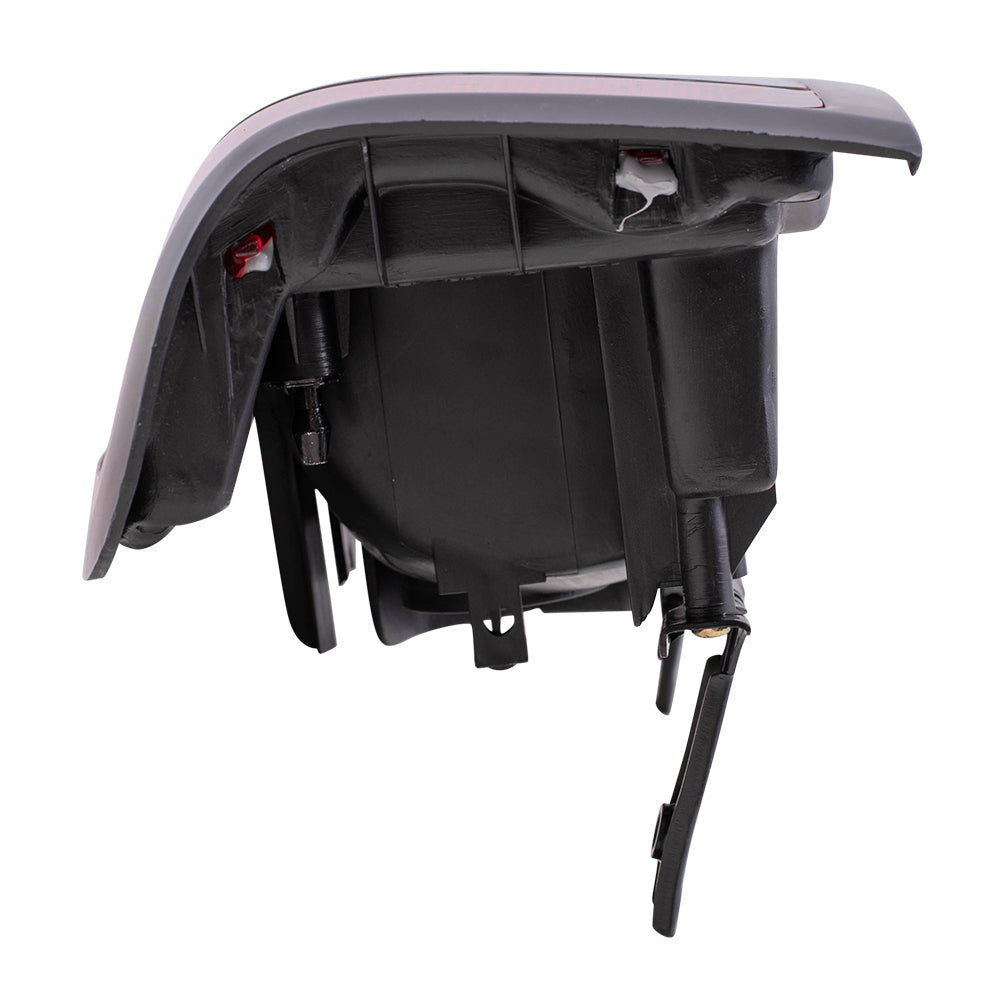 Brock Replacement Drivers Taillight Tail Lamp with Smoke Lens Compatible with 98-04 Frontier Pickup Truck 265597B425