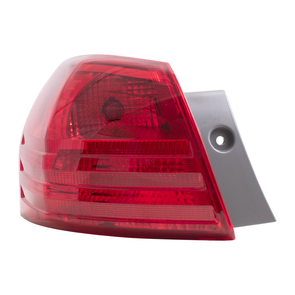 Brock Replacement Drivers Taillight Quarter Panel Mounted Tail Lamp Compatible with 08-13 Rogue SUV 26555JM00A