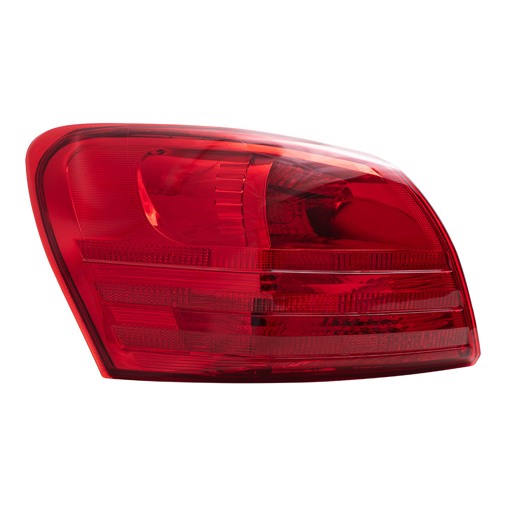 Brock Replacement Drivers Taillight Quarter Panel Mounted Tail Lamp Compatible with 08-13 Rogue SUV 26555JM00A