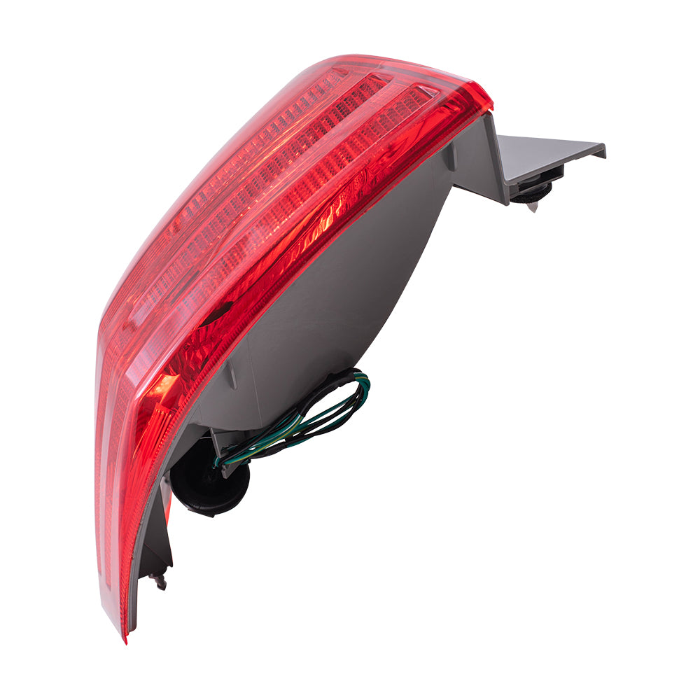 Brock Replacement Drivers Taillight Quarter Panel Mounted Tail Lamp Compatible with 08-13 Rogue SUV 26555JM00A
