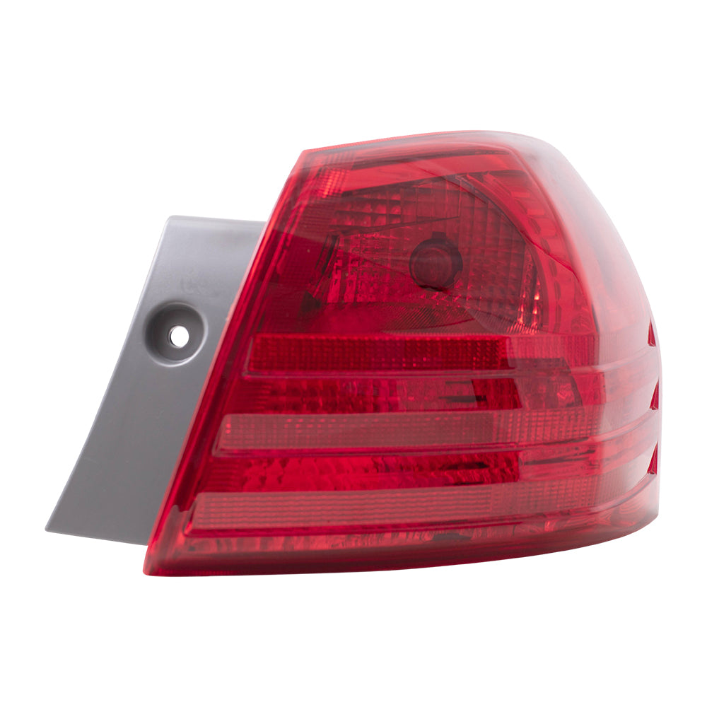 Brock Replacement Passengers Taillight Quarter Panel Mounted Tail Lamp Compatible with 08-13 Rogue SUV 26550JM00A