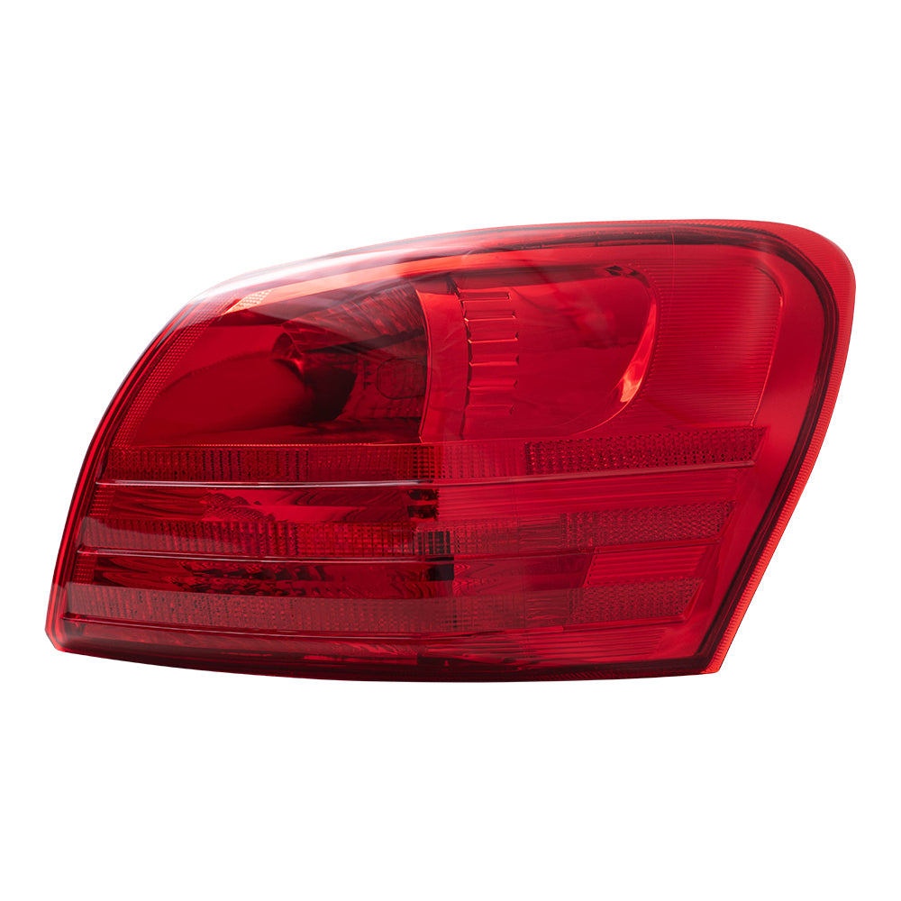 Brock Replacement Passengers Taillight Quarter Panel Mounted Tail Lamp Compatible with 08-13 Rogue SUV 26550JM00A