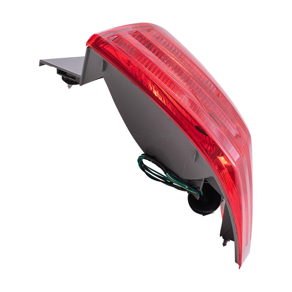 Brock Replacement Passengers Taillight Quarter Panel Mounted Tail Lamp Compatible with 08-13 Rogue SUV 26550JM00A