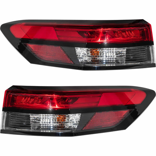 Brock Driver Side Left Passenger Side Right LED Combination Tail Light Assembly Body Mounted Set Compatible with 2022-2024 Nissan Pathfinder 4222-0138LR