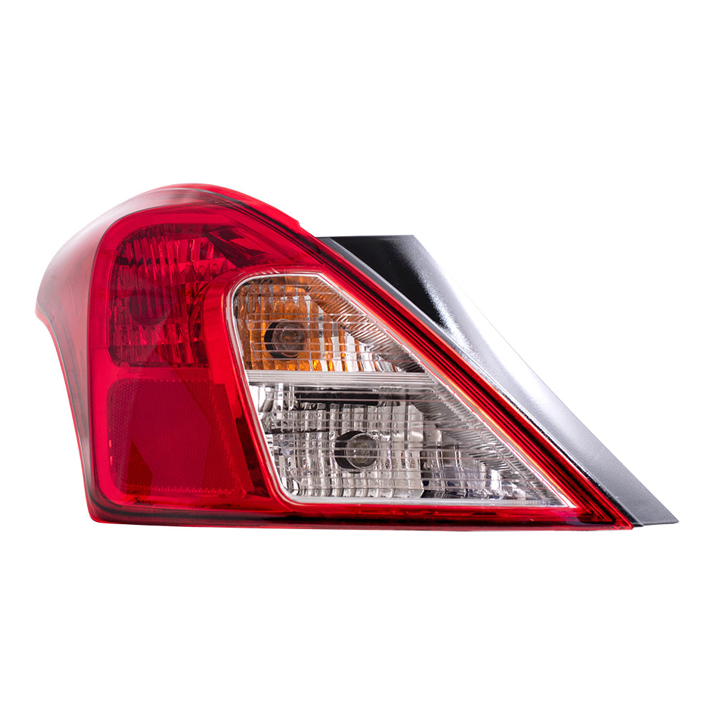 Brock Replacement Drivers Taillight Tail Lamp Compatible with 12-16 Versa Sedan 26555-3AN0A