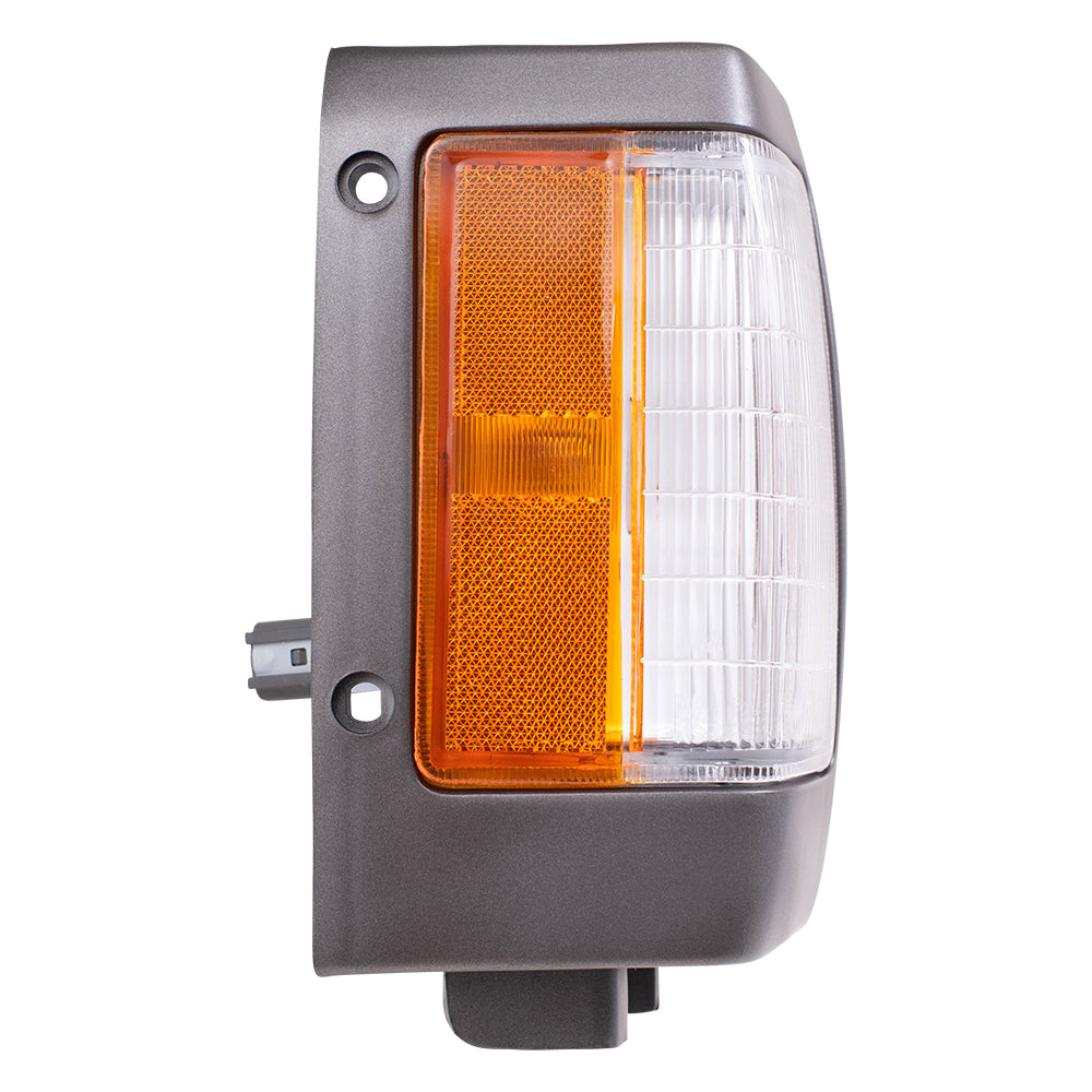 Park/Signal/Side Marker for 1990-1994 D21 Black Bezel for 1995-1997 Pickup B611501G02 Set NI2550104