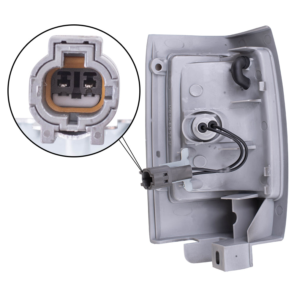 Park/Signal/Side Marker for 1990-1994 D21 Black Bezel for 1995-1997 Pickup B611501G02 Left NI2550104
