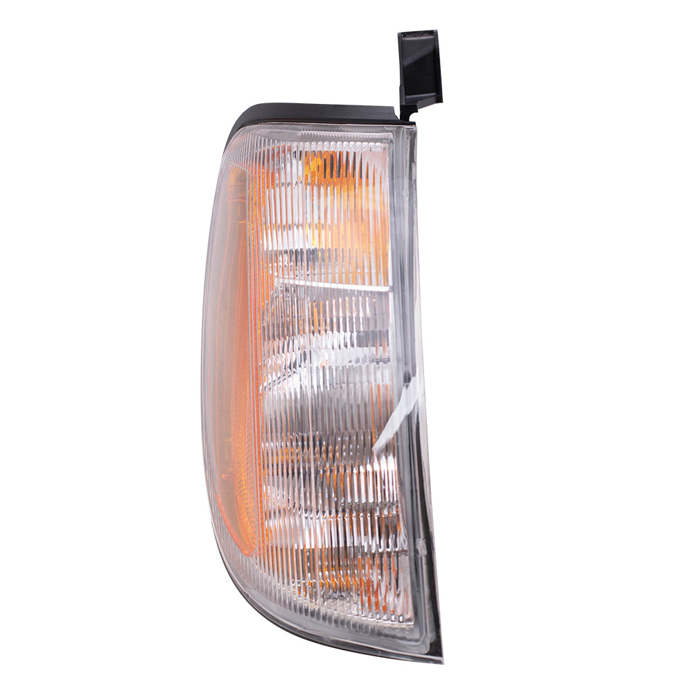 Brock Replacement Passengers Park Signal Corner Marker Light Lamp Lens Compatible with 98-00 Frontier SUV Pickup Truck 26125-7Z425