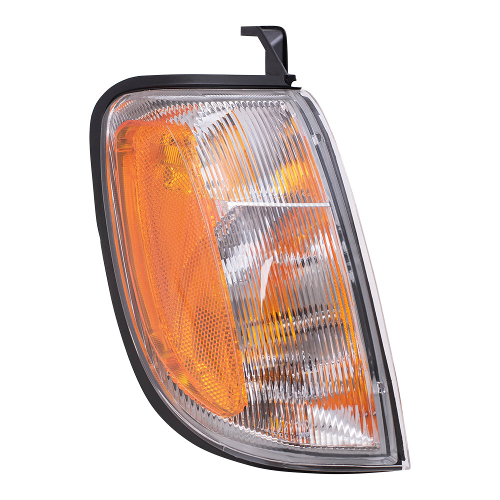 Brock Replacement Passengers Park Signal Corner Marker Light Lamp Lens Compatible with 98-00 Frontier SUV Pickup Truck 26125-7Z425