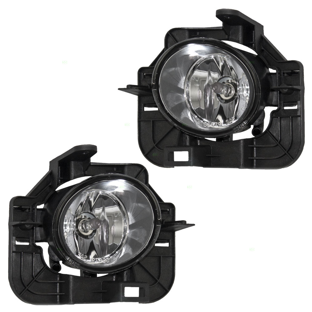 Fog Light for 2007-2009 Altima w/ Bracket Clear Lens for 261559B91D Set NI2592123