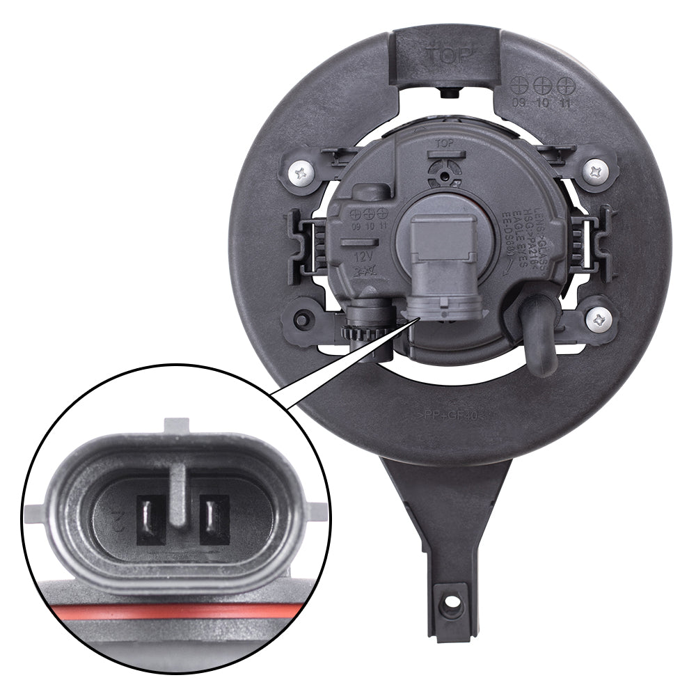 Fog Light for 2005-2021 Frontier w/ Steel Bumper for 26155EA825 Right NI2593121