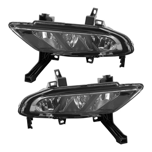 Brock Replacement Driver and Passenger Side Fog Light Assemblies Compatible with 2016-2018 Maxima