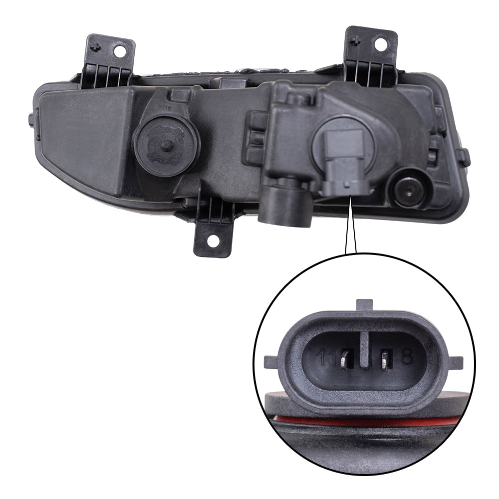 Fog Light for 2020-2024 Versa for 2014-2020 Rogue 2014-2019 Versa Note 2014-2015 Rogue Select 2017-2022 Rogue Sport 2020-2022 Qashqai 2018-2020 Kicks 261558995A Set NI2592139