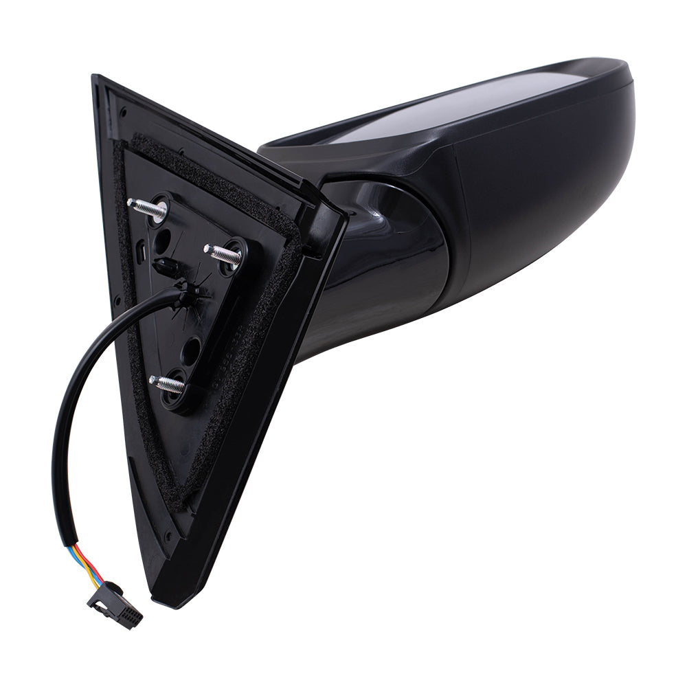 Brock Replacement Passenger Side Power Mirror Paint to Match Black with Signal without Heat or Around View Compatible with 2018-2019 Pathfinder