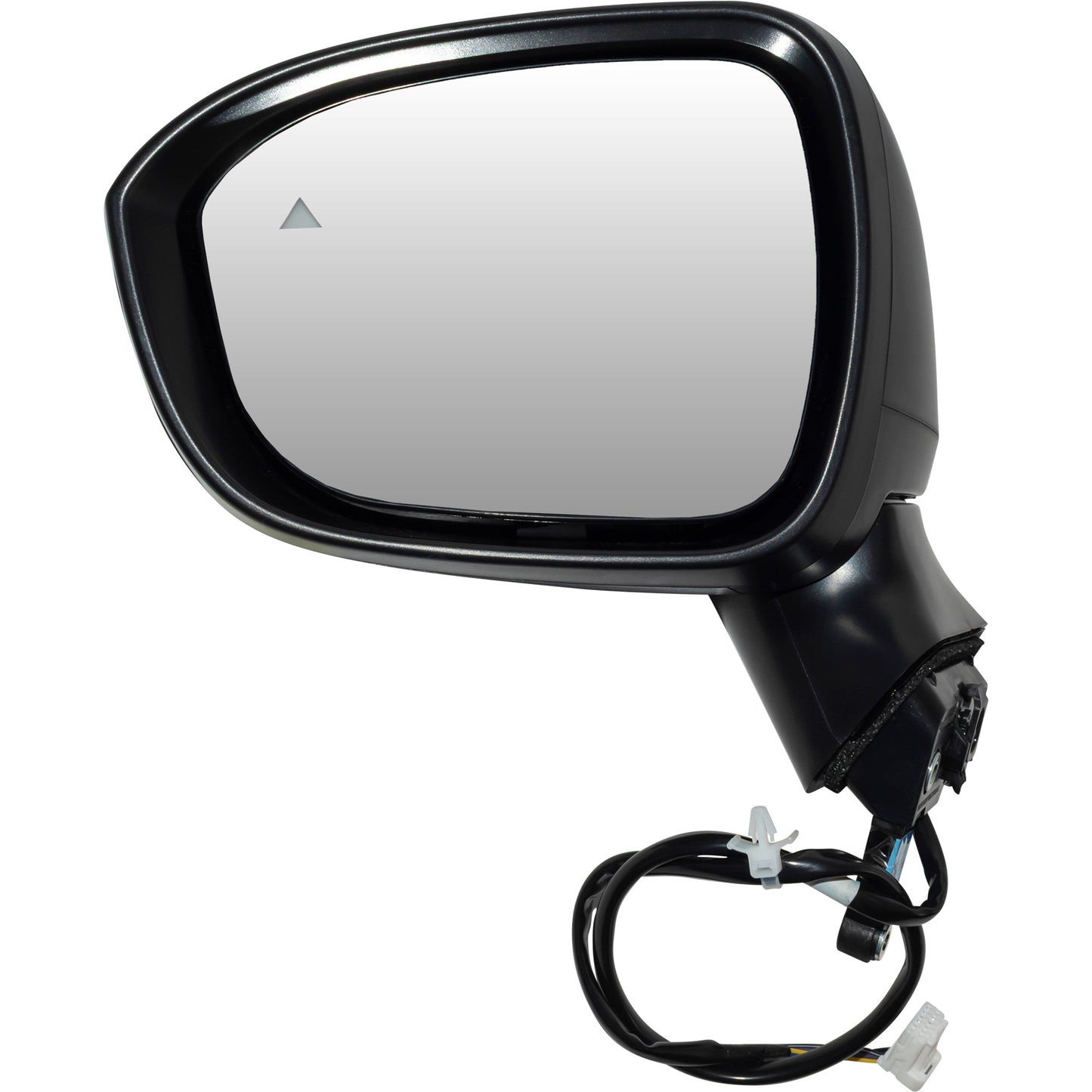 Brock Driver Side Left Power Door Mirror Textured Black With Blind Spot Detection Without Heat-Turn Signal Light-Around View Camera Compatible with 2021-2022 Nissan Rogue S 4331-0007L
