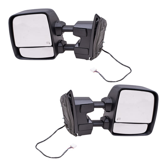 Power Towing Mirror for 2017-2019 TITAN Turn Signal Indicator Puddle Lamp Heated for 2016-2019 TITAN XD 963029FT0E Set NI1320307