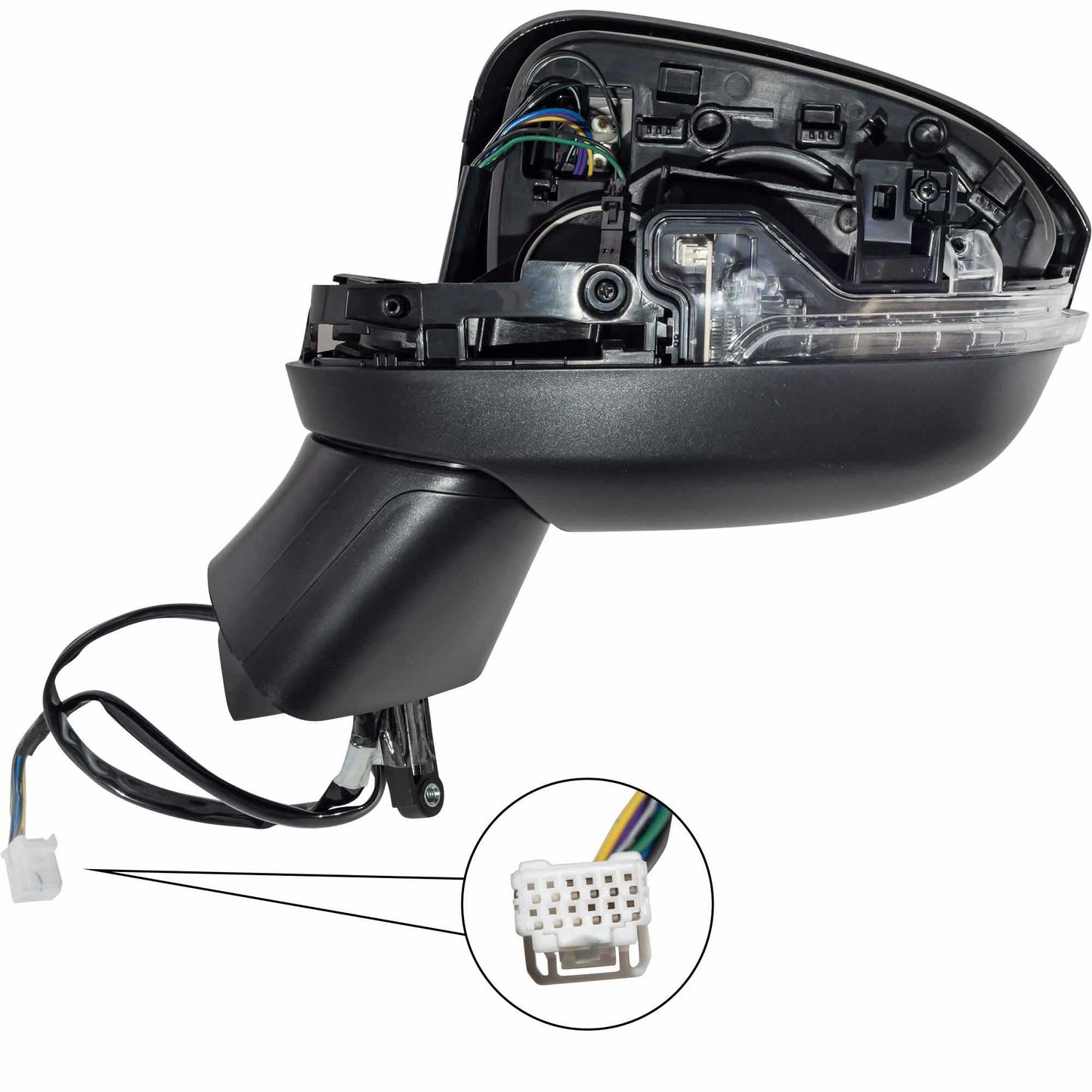 Power Mirror for 2023 Rogue Blind Spot Detection Turn Signal Indicator Heated 963026RR1B Left NI1320333
