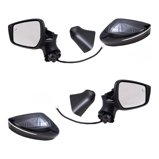 Power Mirror for 2020-2023 Versa SV Blind Spot Detection Turn Signal Indicator Heated 963025EE9A Set NI1320323