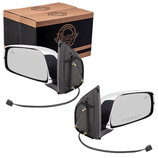 Power Mirror for 2005-2019 Frontier Crew Cab SL Heated for 2005-2012 Pathfinder for 2011-2012 Equator 8470282Z41 Set NI1320291