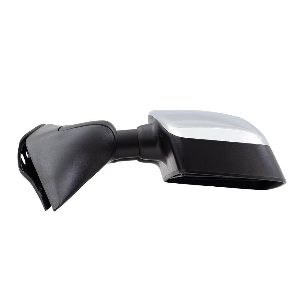 Brock Replacement Driver and Passenger Power Tow Mirrors Heated Chrome Memory Telescopic Dual Arms Compatible with 04-15 Titan 96302ZR30E 96301ZR30E
