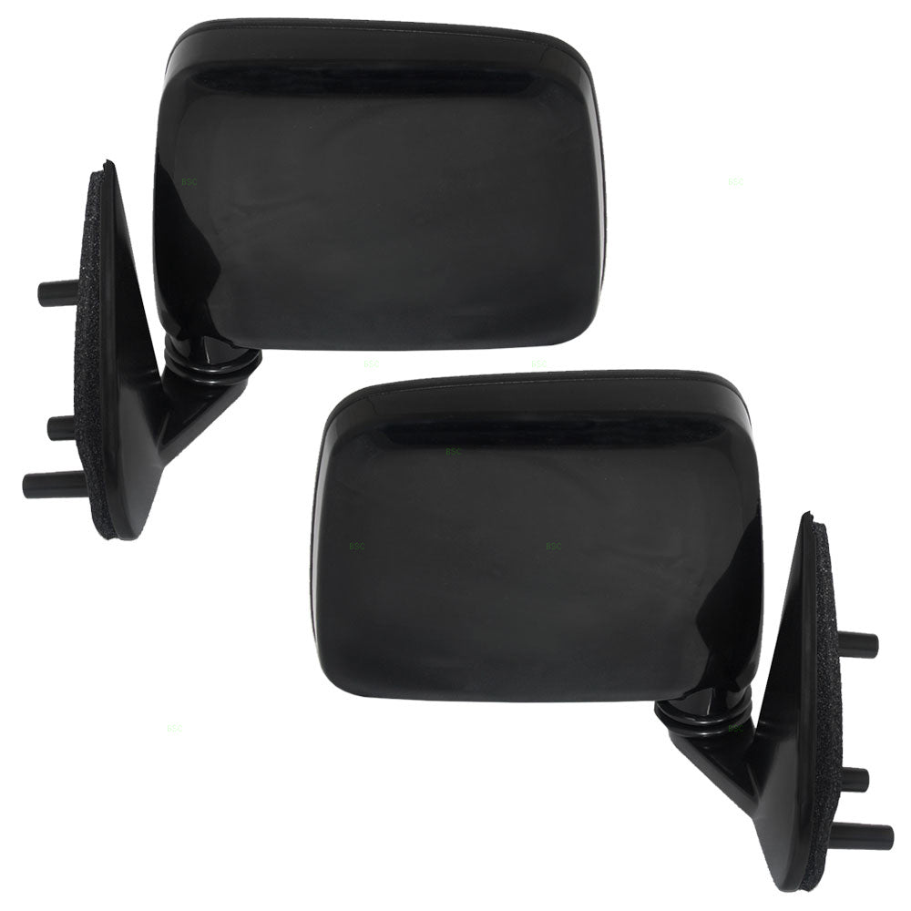 Replacement Set Driver and Passenger Manual Side View Mirrors Door Mounted Compatible with 1986-1997 Pathfinder 9630211G7A K630111G26