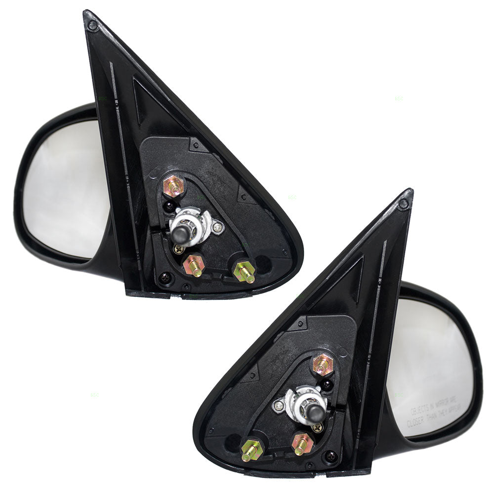 Driver and Passenger Manual Remote Side View Mirrors Compatible with 963025M100 963015M100