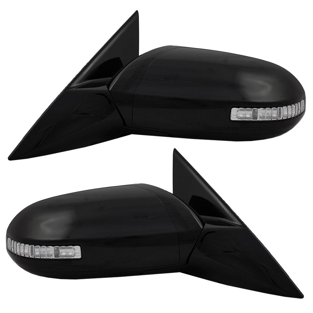 Pair Set Power Side View Mirrors with Signal and Memory Compatible with 09-14 Maxima 96302-9N81A 96301-9N81A
