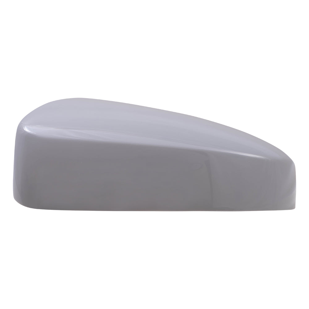 Brock Aftermarket Replacement Driver Left Mirror Cover Paint to Match Gray Compatible with 2007-2012 Nissan Sentra