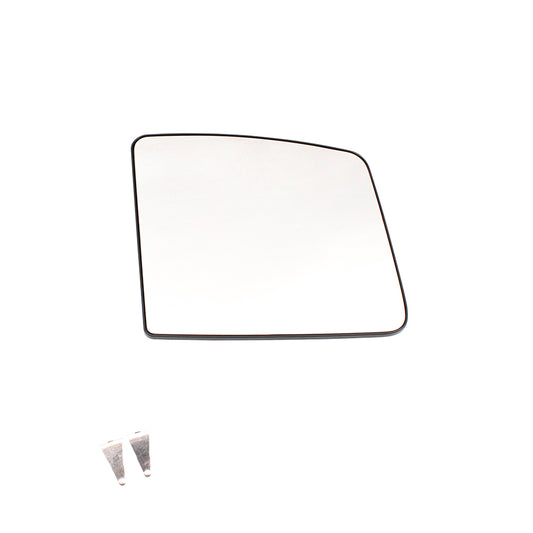 Brock Replacement Driver Side Door Upper Mirror Glass with Base Compatible with 2012-2019 NV1500 NV2500HD NV3500HD