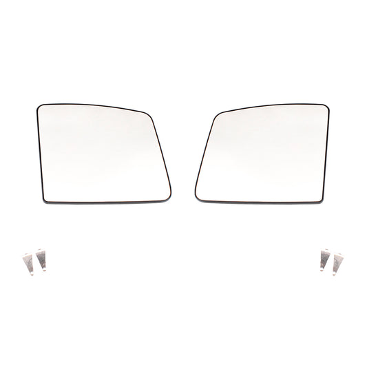 Brock Replacement Set Side Door Upper Mirror Glass with Bases Compatible with 2012-2019 NV1500 NV2500HD NV3500HD