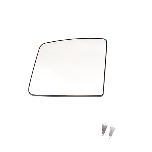 Brock Replacement Passenger Side Door Upper Mirror Glass with Base Compatible with 2012-2019 NV1500 NV2500HD NV3500HD