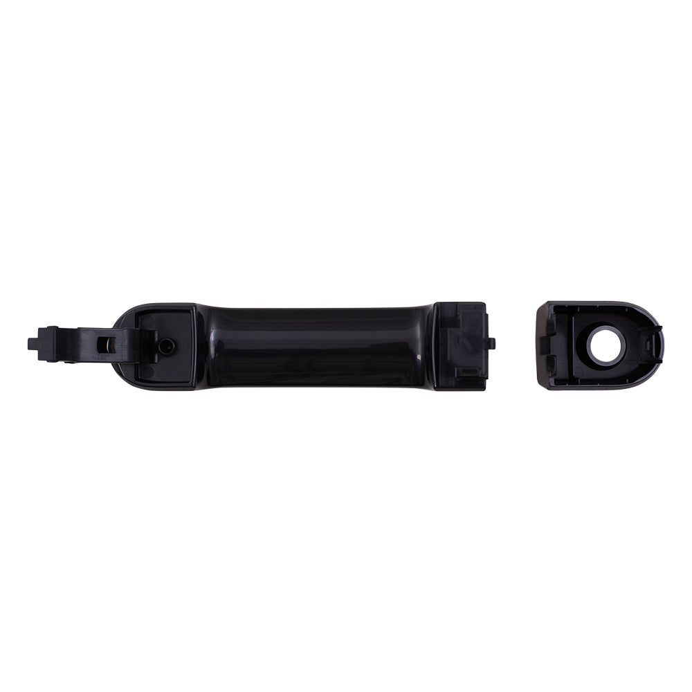Brock Replacement Drivers Front Outside Door Handle w/ Keyhole Compatible with 07-11 Versa Hatchback & Sedan 80644-EL12A
