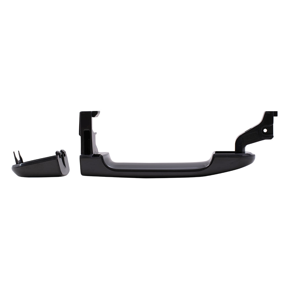 Brock Replacement Drivers Front Outside Door Handle w/ Keyhole Compatible with 07-11 Versa Hatchback & Sedan 80644-EL12A