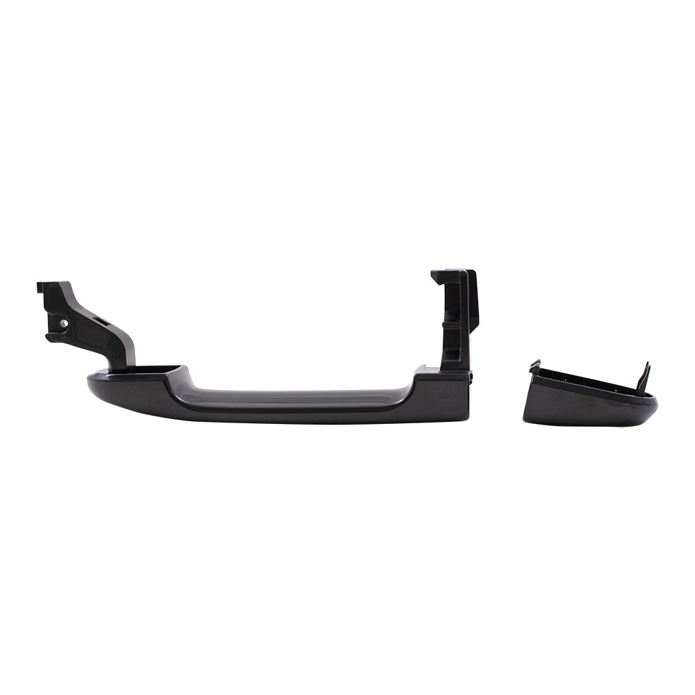 Brock Replacement Drivers Front Outside Door Handle w/ Keyhole Compatible with 07-11 Versa Hatchback & Sedan 80644-EL12A