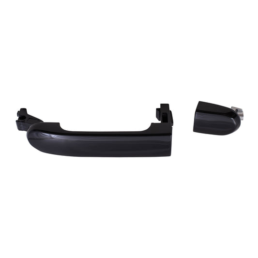 Brock Replacement Passengers Front Rear Exterior Outside Door Handle Compatible with 07-11 Versa Hatchback & Sedan 82646-EL12B