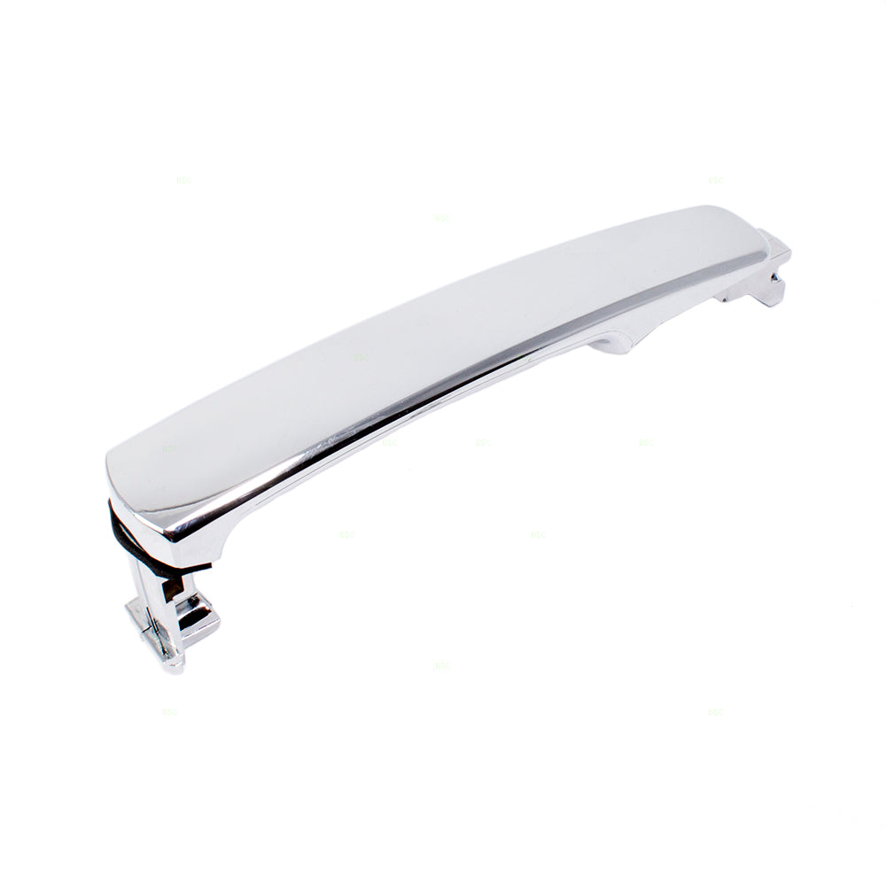 Brock Replacement for Drivers Exterior Outside Chrome Door Handle Front Left w/ Keyhole Compatible with 03-07 Murano 80640CA012