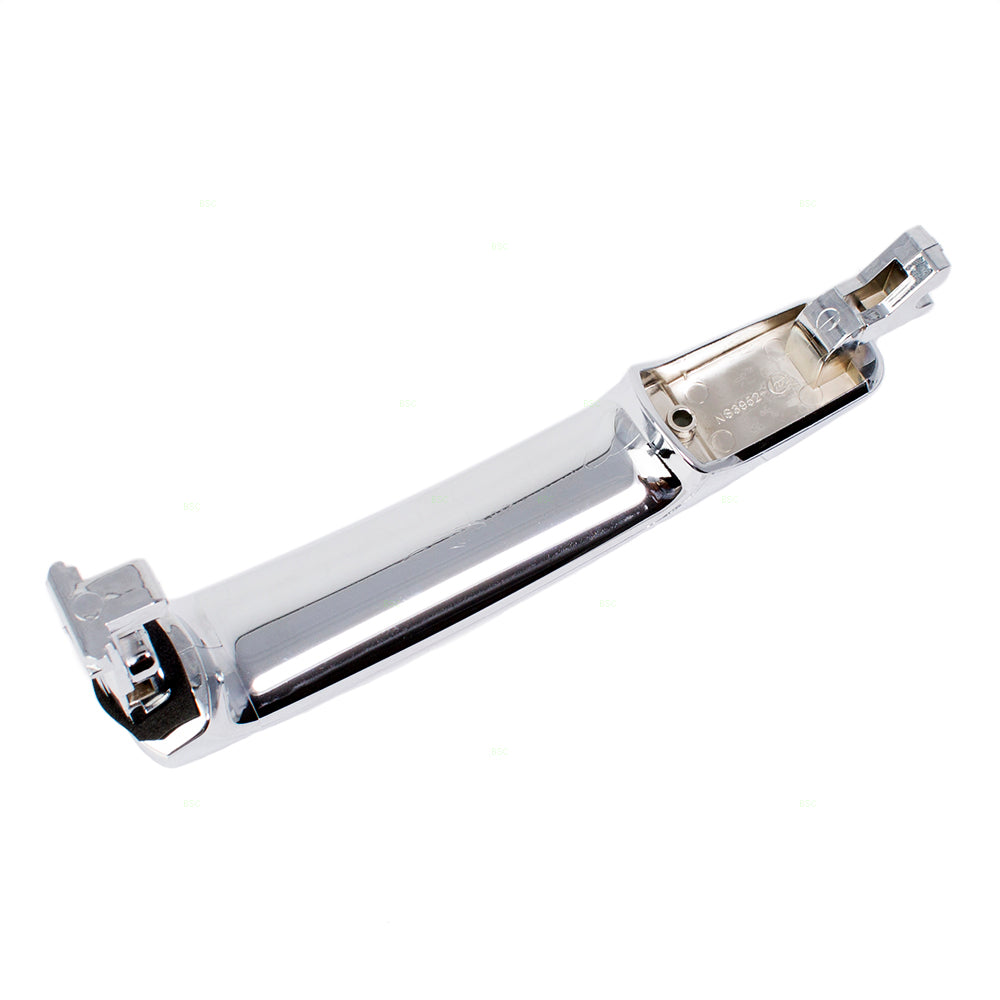 Brock Replacement for Drivers Exterior Outside Chrome Door Handle Front Left w/ Keyhole Compatible with 03-07 Murano 80640CA012
