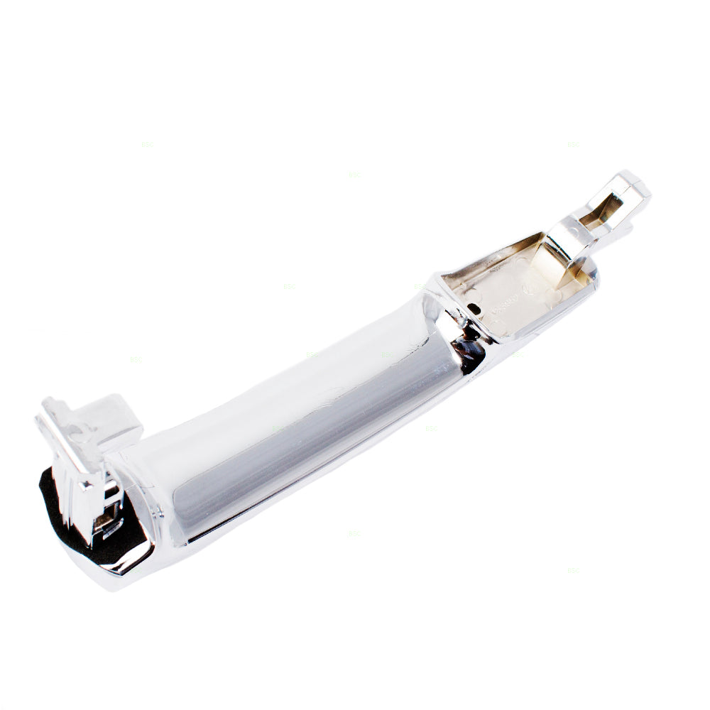 Brock Replacement for Drivers Exterior Outside Chrome Door Handle Front Left w/ Keyhole Compatible with 03-07 Murano 80640CA012