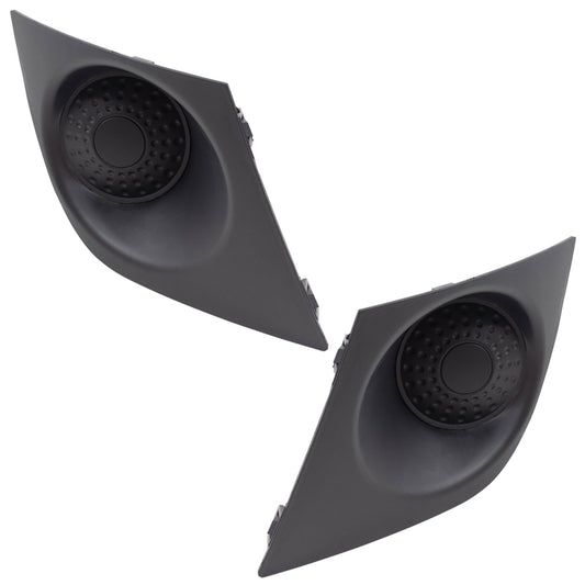 Brock Replacement Set Pair Fog Light Covers Compatible with 2007-2012 Versa without fog lamp