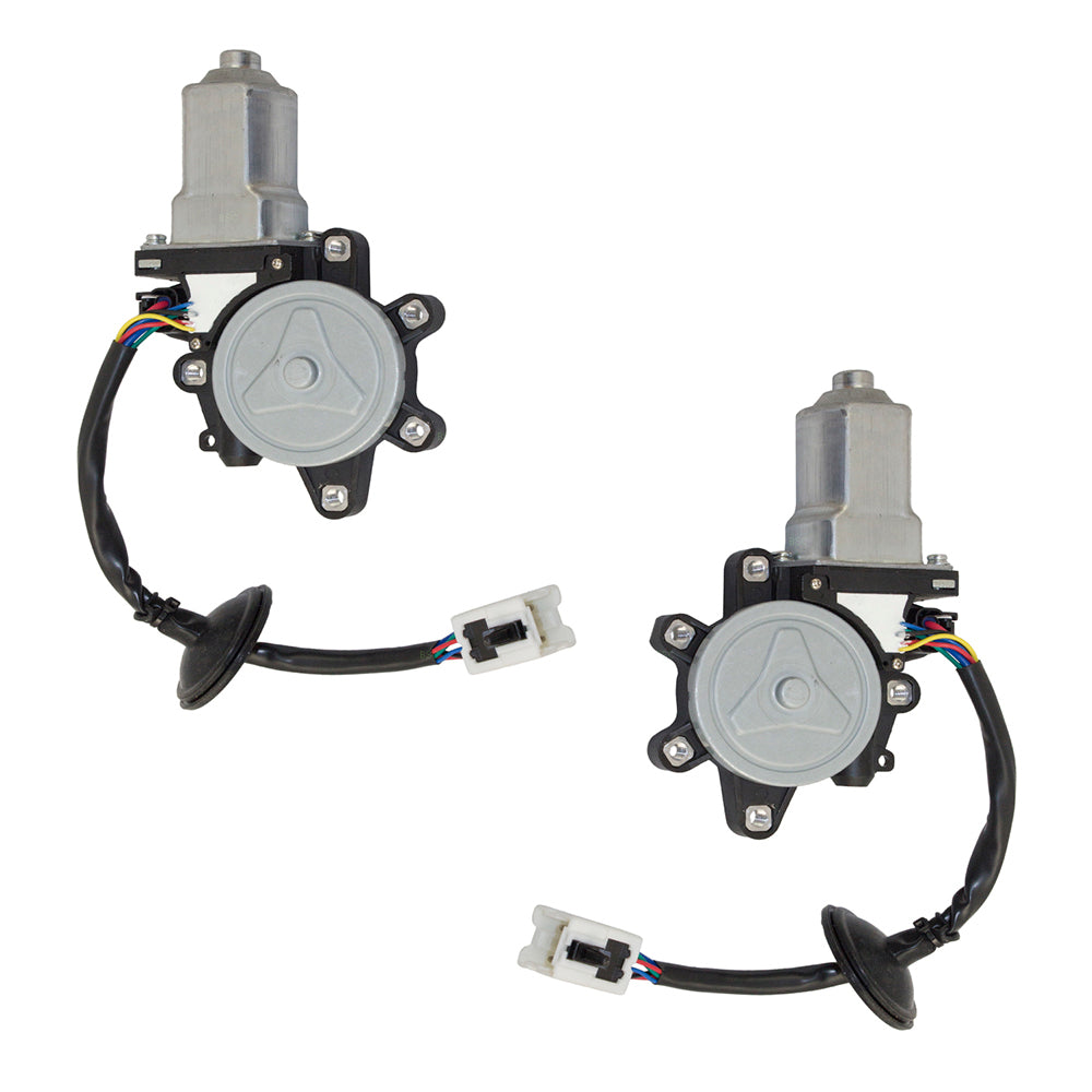 Power Window Motor for 2003-2007 G35 Coupe 6 Pin Connector Front for 2003-2009 350Z 80731CD00A Set
