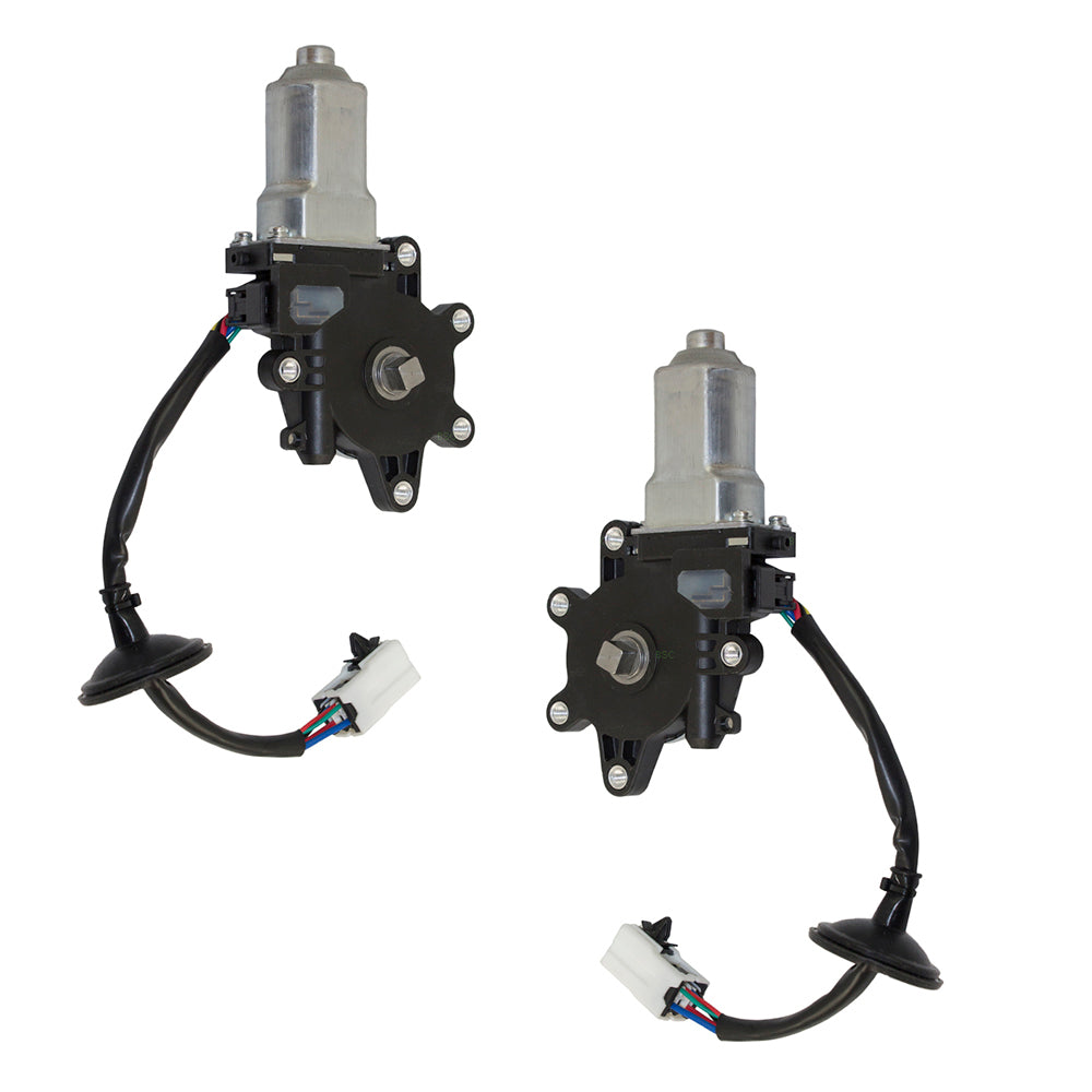 Power Window Motor for 2003-2007 G35 Coupe 6 Pin Connector Front for 2003-2009 350Z 80731CD00A Set