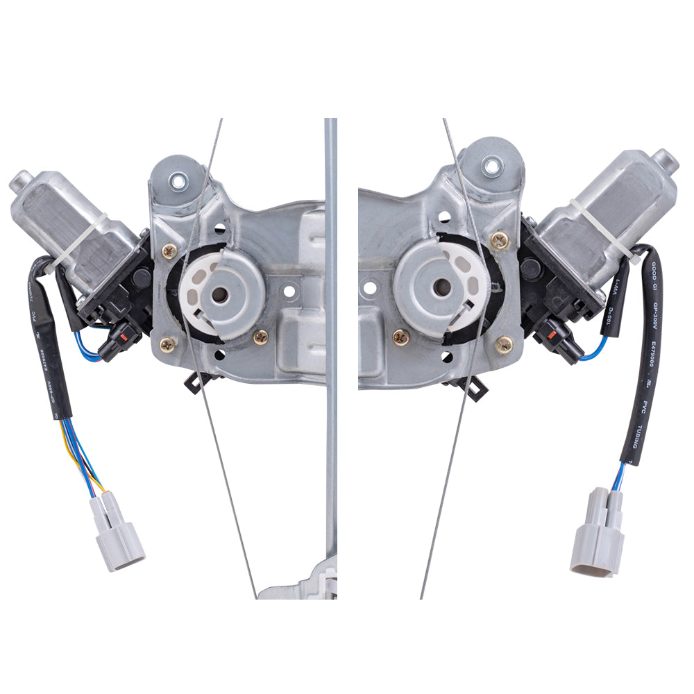 Window Regulator w/ Motor for 2013-2024 LEAF 6 Pin Connector Front 807213NF5A Set NI1350168