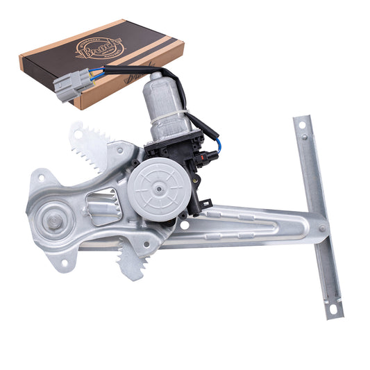 Brock Replacement Driver Left  Rear Power Window Regulator With Motor Compatible With 13-24 Nissan Leaf 20-23 Nissan Sentra