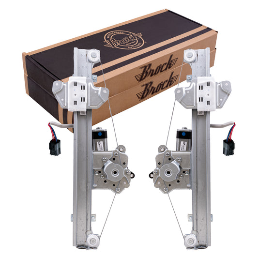 Window Regulator w/ Motor for 2013-2018 Altima Sedan 6 Pin Connector Front 807213TA2A Set NI1350160