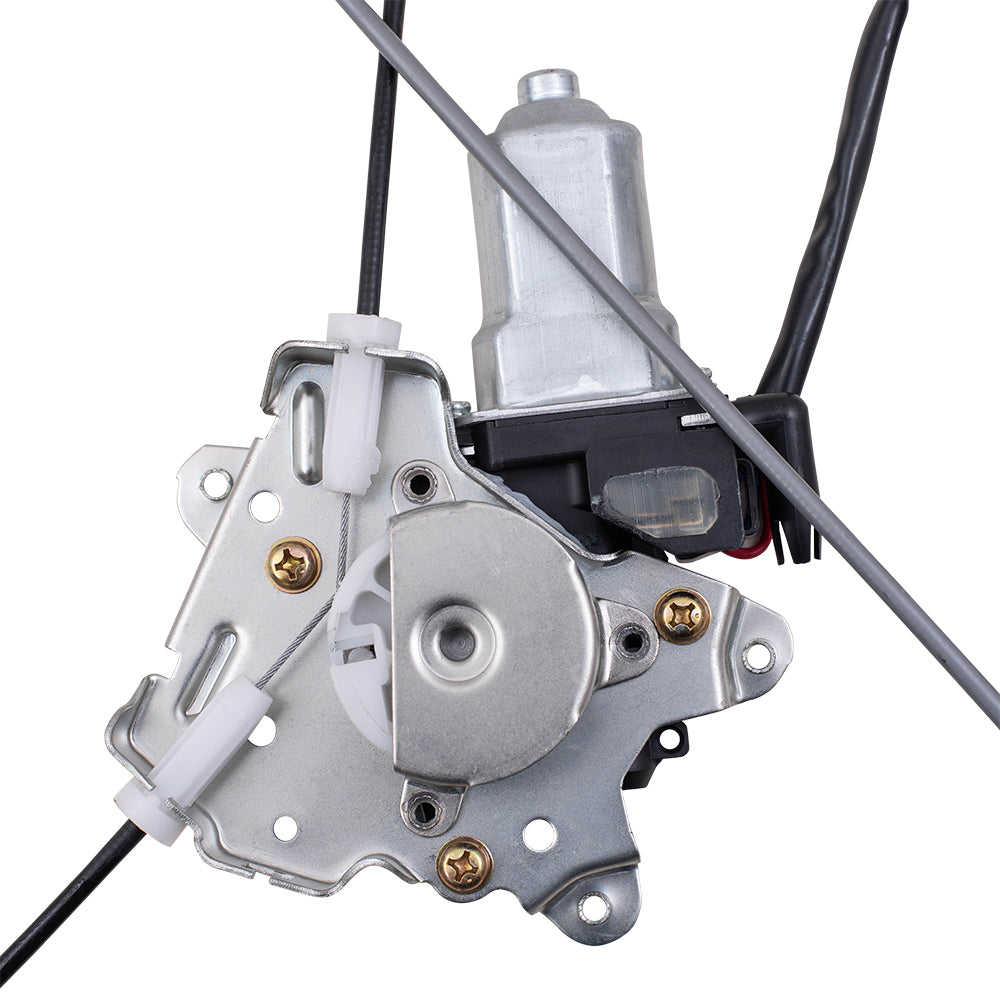 Brock Replacement Driver and Passenger Front Power Window Lift Regulators & Motors 6 Pin Connector Compatible with 02-06 Altima 80731-8J000 80730-8J015