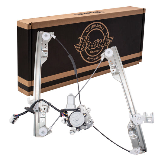 Brock Replacement Passengers Front Power Window Lift Regulator with Motor Assembly & 6 Pin Connector Compatible with 02-06 Altima 80730-8J015